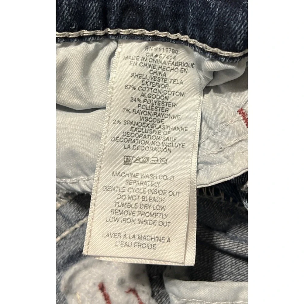 True Religion Men's Rocco Big T Flap Relaxed Skinny Mid Rise Jean SZ 30 (31x30)